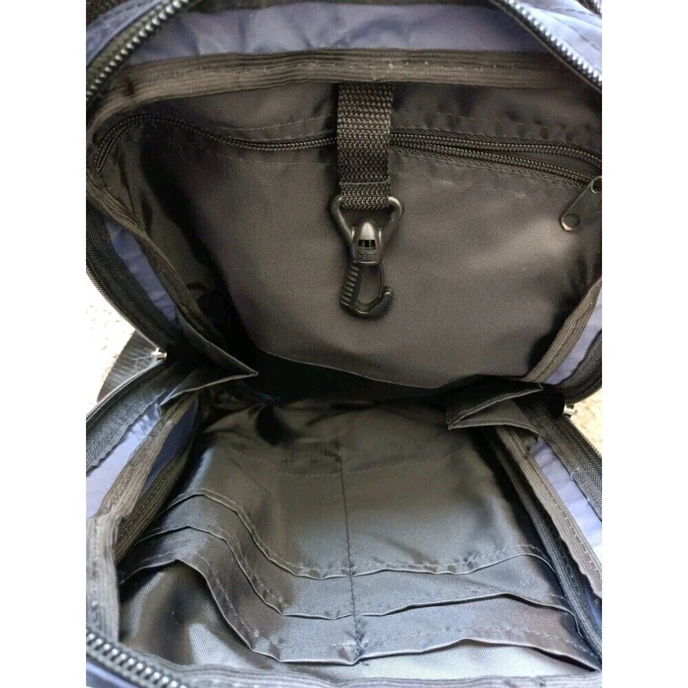 Trans Siberian Express Backpack Navy Blue Adjustable